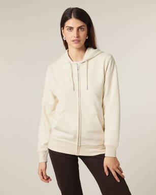 Felpa con zip Stanley/Stella Connector 2.0 - Naturale grezzo
