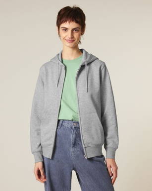 Stanley/Stella Connector 2.0 zip hoodie - Heather grey