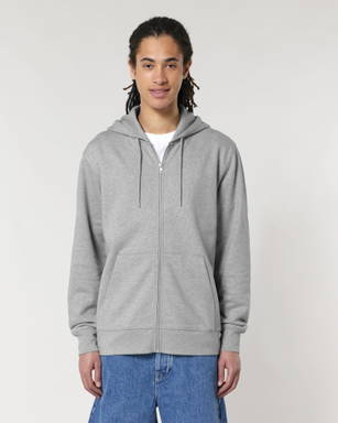Stanley/Stella Cultivator 2.0 hoodie with zipper - Heather grey