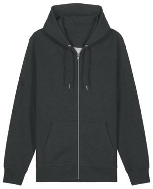 Stanley/Stella Cultivator 2.0 sudadera con cremallera - Gris oscuro jaspeado
