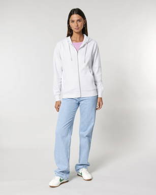 Stanley/Stella Cultivator 2.0 hoodie with zipper - White