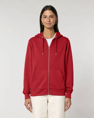 Stanley/Stella Cultivator 2.0 hoodie with zipper - Red