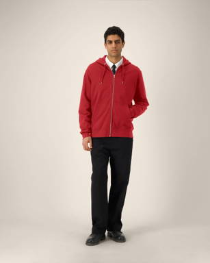 Stanley/Stella Cultivator 2.0 hoodie with zipper - Red