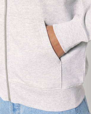 Stanley/Stella Cultivator 2.0 hoodie with zipper - Cool heather grey
