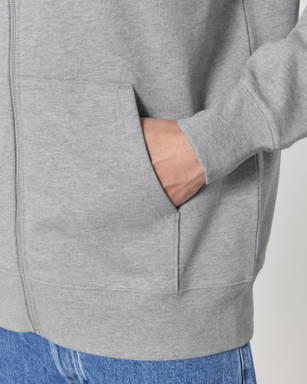 Stanley/Stella Cultivator 2.0 hoodie with zipper - Heather grey