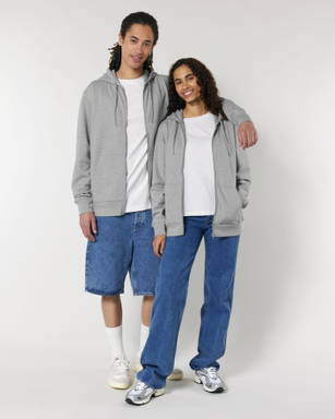 Stanley/Stella Cultivator 2.0 hoodie with zipper - Heather grey