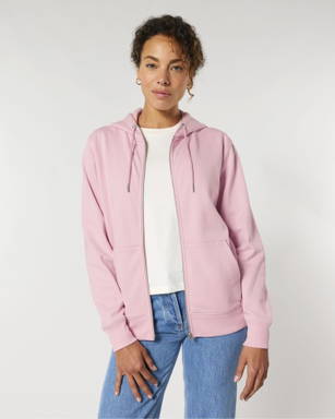 Stanley/Stella Cultivator 2.0 hoodie with zipper - Cotton pink