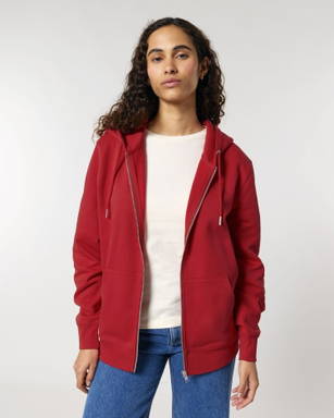 Stanley/Stella Cultivator 2.0 hoodie with zipper - Red