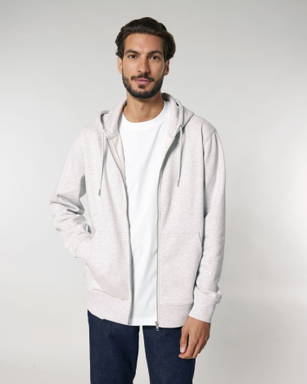 Stanley/Stella Cultivator 2.0 hoodie with zipper - Cool heather grey