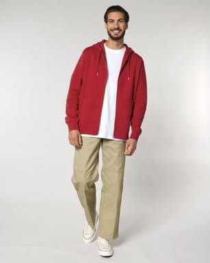 Stanley/Stella Cultivator 2.0 hoodie with zipper - Red