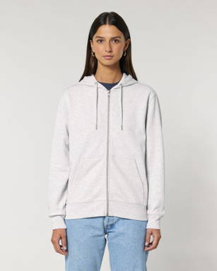 Stanley/Stella Cultivator 2.0 hoodie with zipper - Cool heather grey