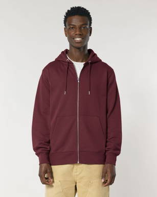 Stanley/Stella Cultivator 2.0 hoodie with zipper - Burgundy