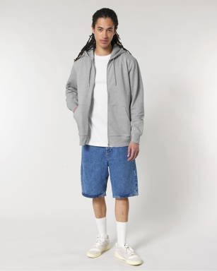 Stanley/Stella Cultivator 2.0 hoodie with zipper - Heather grey