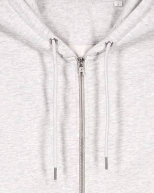 Stanley/Stella Cultivator 2.0 hoodie with zipper - Cool heather grey