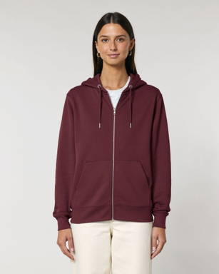 Stanley/Stella Cultivator 2.0 hoodie with zipper - Burgundy
