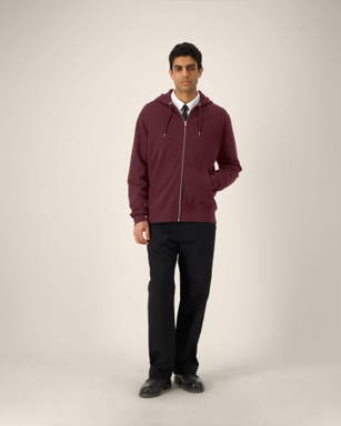 Stanley/Stella Cultivator 2.0 hoodie with zipper - Burgundy