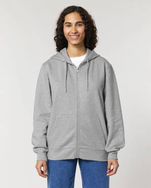 Stanley/Stella Cultivator 2.0 hoodie with zipper - Heather grey