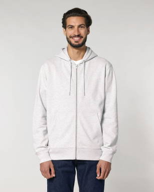 Stanley/Stella Cultivator 2.0 hoodie with zipper - Cool heather grey