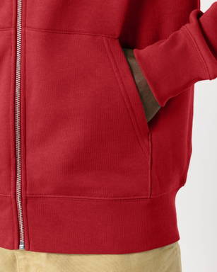Stanley/Stella Cultivator 2.0 hoodie with zipper - Red