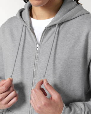 Stanley/Stella Cultivator 2.0 hoodie with zipper - Heather grey