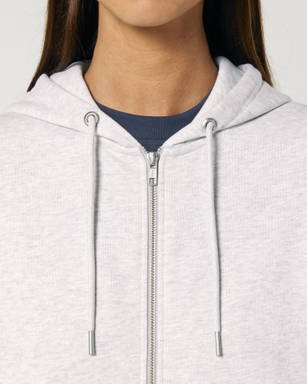 Stanley/Stella Cultivator 2.0 hoodie with zipper - Cool heather grey