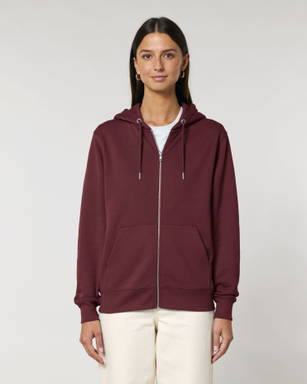 Stanley/Stella Cultivator 2.0 sudadera con cremallera - Borgoña