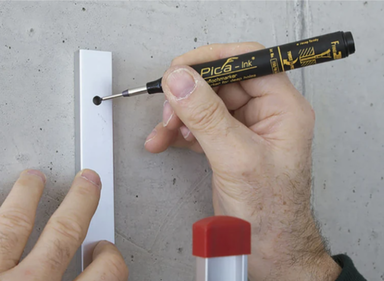 Pica Ink 150/40 markeerstift rood - Oranje-rood
