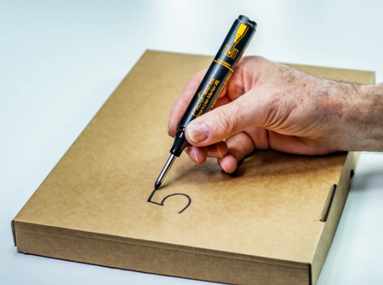 Pica 7046 BIG Ink markeerstift XL zwart - Oranje-zwart