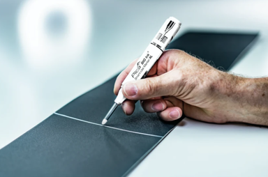 Pica 7052 BIG Ink markeerstift XL wit - Oranje-wit