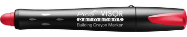 Pica 990/40 VISOR krijtmarker rood - Rood-rood
