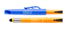 Blauw-oranje-zwart