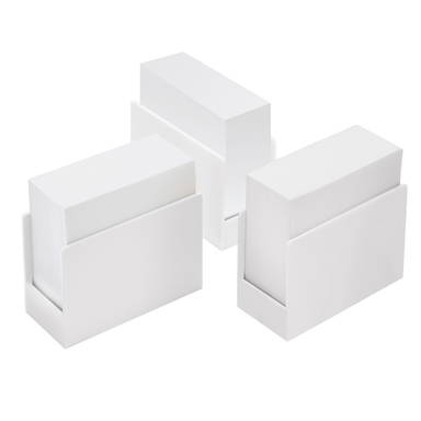 Staande memobox 100 x 45 x 96 mm - Weiß
