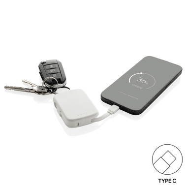 Nexo RCS sleutelhanger powerbank 2.000 mAh met geïntegreerde