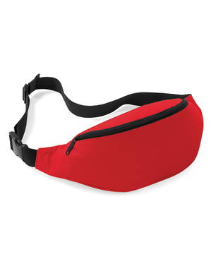 Polyester waist bag 38 x 14 x 8 cm - Classic red