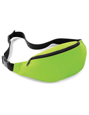 Polyester waist bag 38 x 14 x 8 cm - Lime green