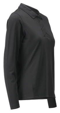 Mascot Crossover Women's Polo Shirt with Long Sleeves 26093 - Deep Black