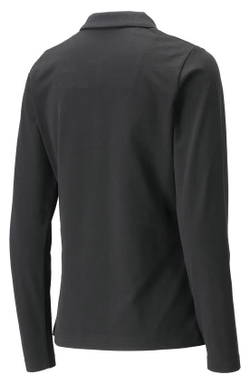 Mascot Crossover Women's Polo Shirt with Long Sleeves 26093 - Deep Black