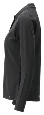 Mascot Crossover Women's Polo Shirt with Long Sleeves 26093 - Deep Black