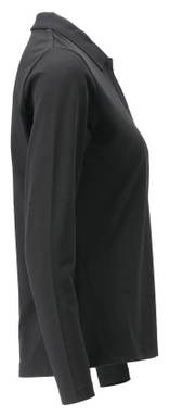 Mascot Crossover Women's Polo Shirt with Long Sleeves 26093 - Deep Black