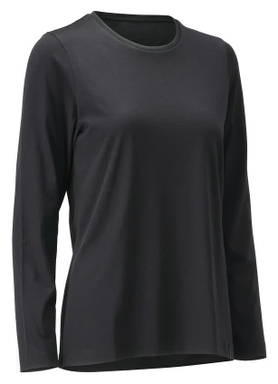 Mascot Crossover Women's Long-Sleeved T-shirt 26191 - Deep Black