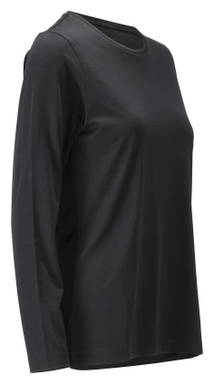 Mascot Crossover Women's Long-Sleeved T-shirt 26191 - Deep Black