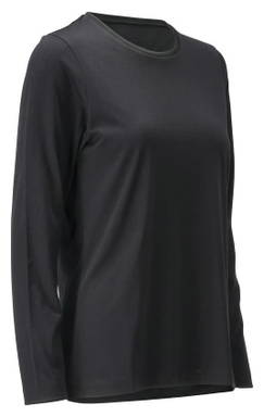 Mascot Crossover Women's Long-Sleeved T-shirt 26191 - Deep Black