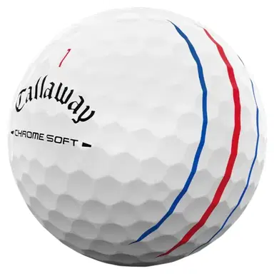 Callaway Chrome Soft Triple Track Golfball - Weiß