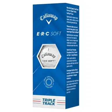 Balle de golf Callaway ERC Soft Triple Track - Blanc