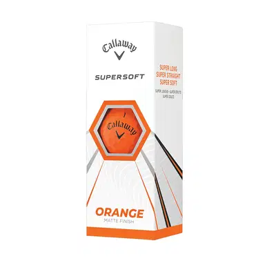Callaway SuperSoft MATTE Orange Golfball - Orange