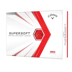 Callaway SuperSoft MATTE Red golf ball