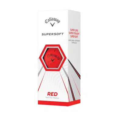 Callaway SuperSoft MATTE Red golf ball - Red