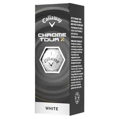 Callaway Chrome Tour X Golfball - Weiß