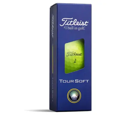 Titleist Tour Soft Yellow Golfball - Gelb