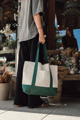 SHOP LOCAL AWARE™ recycled cotton 350gsm Tote bag